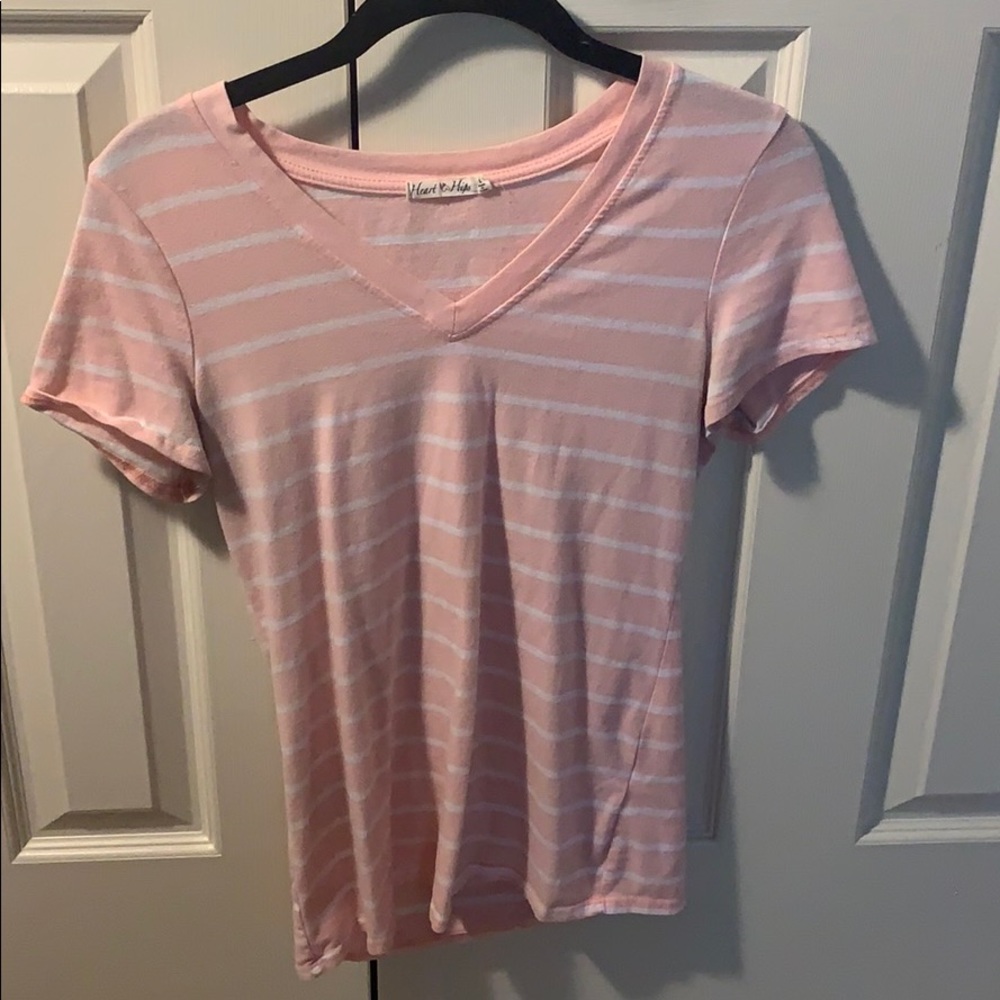 pink s sleeve tee